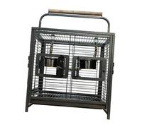 Dickly Pet Travel Cage with Handle, Sturdy, Practical Metal Bird Cage, Bird Transporter for Rats, Hamsters, Parrots,