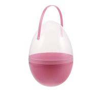 Dickly Plastic Giant Easter Eggs with Handles, Fillable Giant Easter Egg Shaped Container, Jumbo Empty Easter Eggs for Easter Themed Hunt Basket Stuffers Fillers Filling Treats Party Favor, Pink