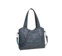 Dickly PU Leather Shoulder Bag,Fashion, Soft Women Tote Bag for Travel, Work, Everyday, Blue
