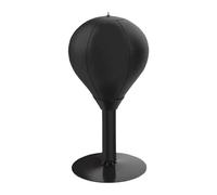Dickly Punching Bag with Suction Cup for The Desk - Fun Toy, Training Ball Made of PU, Punching Bag for Female MMA Fighters And, Black