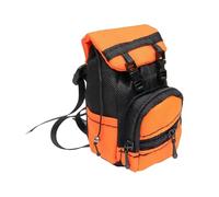 Dickly RC Car Simulation Bag, Accessory, Decoration, Mini DIY Model Car Travel Pack Decorative for 1:8 1:10 Crawler Supplies Parts, Orange Backpack