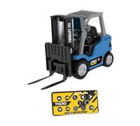 Dickly RC Forklift Toy RC Crane 1:64 Scale 2 in 1 Transformable Lift Fork Cargo Hook for Age 8-12, Blue