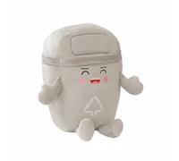 Dickly Recyclable Pillow Stuffed Character Toy Throw Cushion with Designed for Sensory Skills Suitable for Nursery Area, Gray