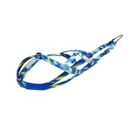 Dickly Reflective Harness Husky Harness Weight Pulling Harness Back Harness Nylon Construction Pulling Design Suitable for Dog Sledding Outdoor, Blue Medium