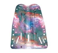 Dickly Replacement Backplate for BCD Backplate for Technical Diving, 1" And 2" Crotch Strap Slots, 40 Cm X 26 Cm, 3 Mm Thick Aluminum, for Accessor, Style B