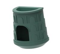 Dickly Reptile Cave Creatures Bus Container Hideout Landscaping Cages Decor Pet Kennels Amphibian Hideouts Turtles Lizards Spiders, Green