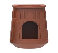 Dickly Reptile Hideout Habitat Decoration Landscape Easy And Practical Cave Climbing Pet Decoration for Leopard Gecko, Brown