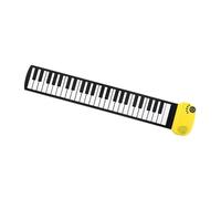 Dickly Roll up Piano Portable Piano 49 Keys,Sturdy,Rechargeable,Roll Out Piano Keyboard Hand Rolled for Children Birthday Gift, Yellow