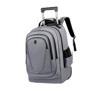 Dickly Rolling Backpack Wheeled Laptop Backpack Large Capacity Versatile Portable Trolley Suitcase Computer Bag for School Overnight, Gray