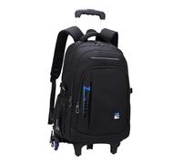 Dickly Rolling Backpack Wheeled Laptop Backpack Portable Nylon Trolley Suitcase Computer Backpack for Travel Camping Business Adults, Blue 6 Wheels