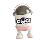 Dickly Rubbis Container Astronaut Waste Bin for The Bedroom, pink