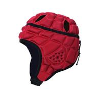 Dickly Rugby Helmet for Kids Soccer Headgear Soft Padded Soccer Scrum Cap Rugby Headguards for Rugby Roller Skating Tennis Children, M Red