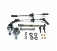 Dickly Scale Vehicle Components RC Axle Set Front Rear Axles Drivetrain Steering Upgrade Metal Shafts Steel Gears Universal Joint Layout Suitable for 1 16 Custom Builds Restoration Weekend Projects