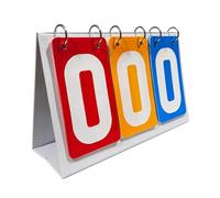 Dickly Scoreboard with Reversal Function, 3-point Counter, Manual Reversal Counter for Football Competitions, red yellow blue