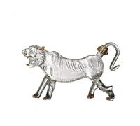 Dickly Sealed Container Incorporating Glass Decanter Clear Stopper and Four-Legged Shape Suitable for Serving Spirits Home Display Gift Giving Purposes, Straight Transparent Tiger