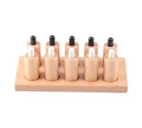 Dickly Sensory Toy for Early Childhood Development, Early Intervention Toy for Color And Shape Recognition, Matching Game with Wooden Cylinder Blocks for