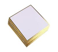 Dickly Set of 10 Blank Shikishi Boards for Artists, Art Supplies and Calligraphy, 15x15 cm