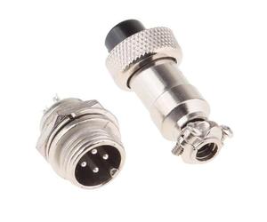 Dickly Set of 3 Pairs Aviation Wire Connectors with Waterproof Male Female Panels, 3 Pcs