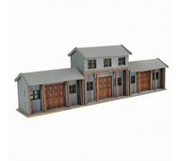 Dickly Siheyuan Model Kit Miniature Courtyard House Building Set Architectural Model Street Wood Paper With Tools And Instructions for diorama making shelf display hobby crafting