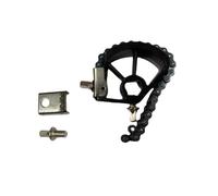 Dickly Single Pedal Double Chain,Pedalboard Chain, Instrument Accessories,Sturdy Drum Kit,Pedal Drum Accessory, black