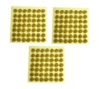 Dickly Small Grass Tufts Model Mini Plant Cluster Railway Layout Miniature Artificial Grass, 3Pcs