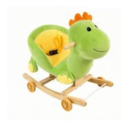 Dickly Soft Dinosaur Rocking Child Product-Friendly Dinosaur Riding Toy Rockers Sturdy Rideriding Toy with Wheels for Young Children, Balance Practice