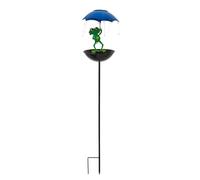 Dickly Solar Bird Feeder Yard Art Ornament Garden Light for Patio Backyard Pathway