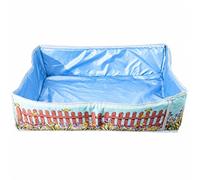 Dickly Square Birdcage Base Spray Guards Portable Bird Cage Catcher Washable Bird Cage Cover for Parrot Owners, Green