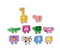 Dickly Stacking Building Blocks with Animal Motifs for Children Aged 0 to 4 Years - An Educational Game to Promote Development