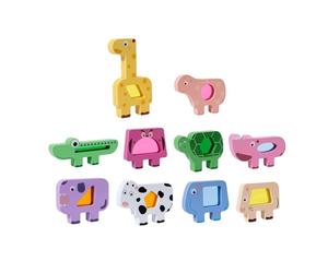 Dickly Stacking Building Blocks with Animal Motifs for Children Aged 0 to 4 Years - An Educational Game to Promote Development