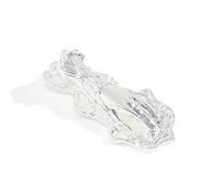 Dickly Stationery Clip Metal Clamp Binder Clip Document Holder with Glossy Molded Silhouette Suitable for Studio desks Planners, Silver-A, Individual Packaging