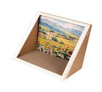Dickly Sturdy Vertical Cat House Featuring A Scratching Board And Artwork, Sunflower