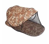 Dickly Sun Protection Tent Foldable Quick-Setup Mesh Camping tent Arched Frame Outdoor Shelter Polyester Suitable for Solo Beach Use Picnic Outings Park, Multicolor, Desert Camouflage, 2-3 Person