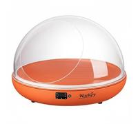Dickly Temperature Regulated Cat Bed Shelter Nest Heated and Cooling with Scratch-Resistant Wipeable Shell and Cozy Enclosed Space suitable for living room corners window-side naps quiet, Orange