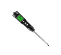 Dickly Tester Digital Soil Meter Combining Conductivity Gauge And Temperature Reader Green Backlit Screen And Hold Function Suitable for indoor plants patio, Integrated Soil EC Tester