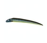Dickly Toy Catnip Toy Canvas Toy Crinkle Toy With Realistic Aquatic Shape To Engage Hunting Drives Suitable for indoor cats enrichment, Green Eel