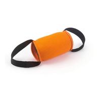 Dickly Toy Dog Tug Toy With Handles Toy Training Toy Bite Toy With Sturdy Strapping Loops And Soft Padding Suitable for agility practice park visits outdoor exercise obedience training, Orange