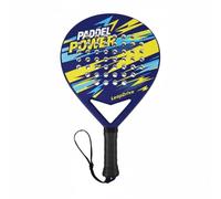 Dickly Training Tennis Racket Paddle Racket Sports Paddle Tennis Substitute Enlarged Hitting Surface 48 Holes Easy Grip, Blue And Yellow Paddel Power Pattern