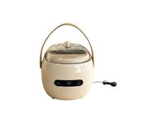 Dickly Transparent Countertop Ice Maker | Portable Ice Maker with tongs, for Dorm Rooms, Students, Renters, Apricot