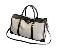 Dickly Travel Duffle Bag Canvas Sports Gym Bag for Camping Sports Weekend, Black Large