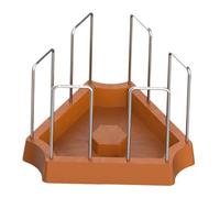 Dickly Turtle Feeding Bowl, Water Bowl, Feeding Tray, Turtle Feeding Bowl, Water Bowl for Crawling Pets, Lizards, Brown
