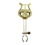 Dickly Universal Clarinet Lyre Music Holder for Marching Band Use, Gold White