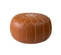 Dickly Unstuffed Pouf Cover Foot Stool Ottomans Footstool Home Decoration Embroider Craft Decorative Pouf Ottoman Floor Cushion Seat, Color A