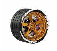 Dickly Vehicle Control Device Aluminum Alloy RC Steering Wheel Knob Comfortable Textured Grip Anodized Spoke Detail Lightweight Metal Response suitable for, I