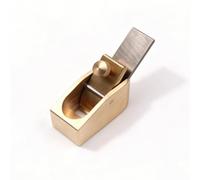 Dickly Violin Crafting Plane Luthier Hand Mini Thumb Solid Brass Housing with Stable and Central Adjuster Clean Smoothing and Shaping Suitable for Violin, Original Color, 4 12mm Blade