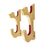 Dickly Wall-mounted, Decorative Solid Wood Shelf, Sword Hook for Samurai Crafts And Collectibles, 2 Tier Padded