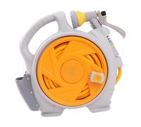 Dickly Water Pipe Trolley Hose Trolley Garden Hose Reel Mini Hose Storage Comfortable Handle Material PP for Patio Window Care Car Care, Yellow