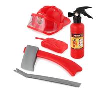Dickly Water Spray Firefighter Toy Set Fireman Pretend Costume Axe Accessory Material Realistic Detail molded pieces suitable for children role games family trips