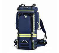 Dickly Waterproof Firefighting Backpack Modular Emergency Pack Detachable Organizer Oxford Cloth Suitable for Emergency Teams Outdoor Work, Emergency Medical Backpack, Array, Blue