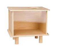 Dickly Wooden Hamster Digging Box with Transparent Viewing Window And Hiding Area for Creating Play And Resting Places for Hamsters, Small